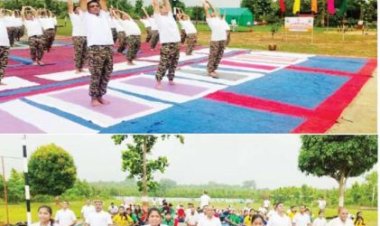 सीआरपीएफ जवानों ने किया योगाभ्यास