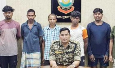 पुलिस गाड़ी को आईईडी विस्फोट से उड़ाने में शामिल 6 नक्सली गिरफ्तार
