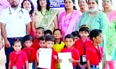 स्वास्थ्य शिविर का डैफोडिल्स इंग्लिश स्कूल ने उठाया लाभ
