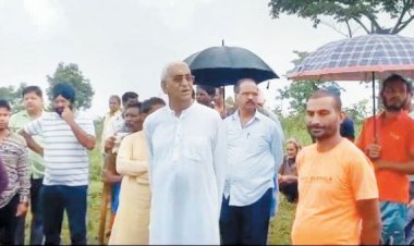 बंधियाचुंआ में 100 एकड़ से अधिक वनभूमि में पेड़ों की कटाई, अतिक्रमण स्थल पहुंचे पूर्व डिप्टी सीएम