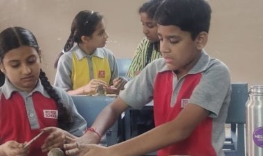 रेड रोज स्कूल सिंधी कॉलोनी में 'मिट्टी के गणेश' प्रतियोगिता:प्रिशा ने जीता पहला पुरस्कार, अंश और दर्शिका दूसरे व तनीषा विश्वकर्मा तीसरे स्थान पर