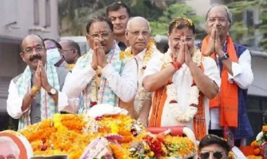 मुख्यमंत्री साय के रोड शो में उमड़ी जनता