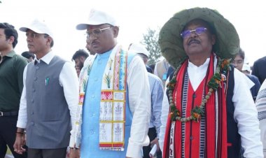 जनजातीय गौरव दिवस ‘ माटी के वीर पदयात्रा' प्रारंभ।