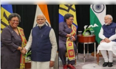 बारबाडोस की प्रधानमंत्री मिया अमोर मोटले के साथ मुलाकात अच्छी रही: पीएम मोदी