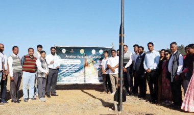 मनोरा में 10 हजार फीट ऊंचाई तक जाने वाले पहले एमेच्योर रॉकेट का प्रक्षेपण, विद्यार्थियों में उत्साह