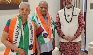 इंदौर में वैलेंटाइन डे को दंपति दिवस मनाया:कृष्णा गुरुजी ने किया वरिष्ठ और दिव्यांग दंपतियों का सम्मान, 60 साल से साथ रहने वाले जोड़े भी शामिल