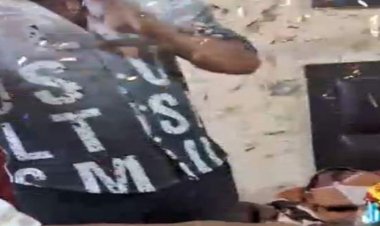 पुलिस से बचकर बाणगंगा पहुंचा तस्कर:कई थानो में है अपराध दर्ज; अवैध चाकू से कटवाया केक, VIDEO आया सामने