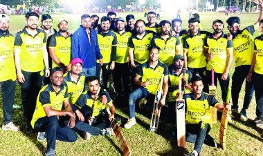 स्व. श्यामलाल गोयल मेमोरियल क्रिकेट स्पर्धा में दस प्रमुख बैंकों ने कड़ी प्रतिस्पर्धा दिखाई