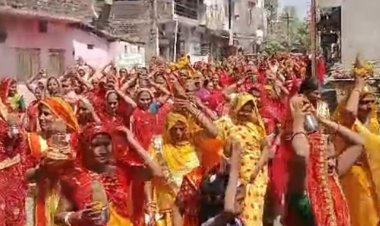 देवास में भागवत कथा का आयोजन:राम मंदिर से निकली कलश यात्रा, विधायक और महापौर रहे मौजूद