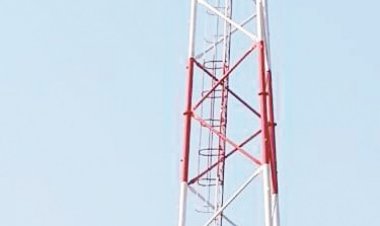 नक्सल प्रभावित क्षेत्र  रायगुडेम-तुमालपाड़ में लगा मोबाईल टावर