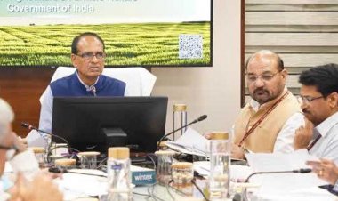 कृषि मंत्री चौहान ने ली समीक्षा बैठक, बोले-बार्डर जवान तो किसान और वैज्ञानिक भी तैयार, भरा है भंडारा