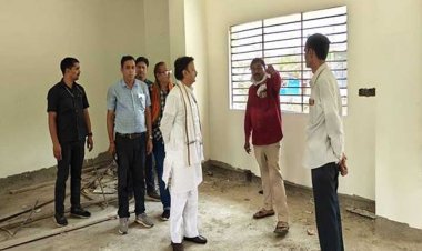 उप मुख्यमंत्री शुक्ल ने निर्माणाधीन पीडब्ल्यूडी भवन का किया निरीक्षण