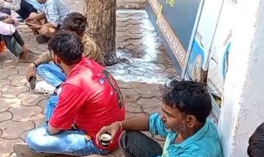 शिवपुरी में तीन मंजिला इमारत से गिरा मजदूर:इलाज के दौरान मौत; निर्माणाधीन बिल्डिंग में पुट्टी का काम कर रहा था