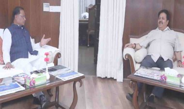 BCCI के उपाध्यक्ष राजीव शुक्ला ने मुख्यमंत्री विष्णुदेव साय से की मुलाकात.