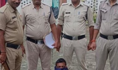 श्योपुर पुलिस ने चोरी के फरार आरोपी को पकड़ा:5 हजार का इनामी था, बारां और कोटा में भी दर्ज हैं कई मामले