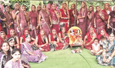 राजस्थान की प्रवासी महिलाओं ने धूमधाम से मनाई जन्माष्टमी