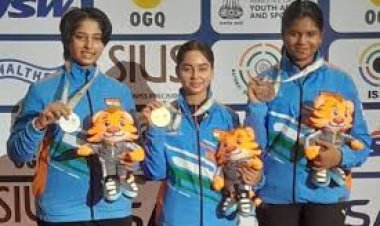 महिला जूनियर एयर राइफल में भारत का क्लीन स्वीप, हिमांशु को भी स्वर्ण पदक