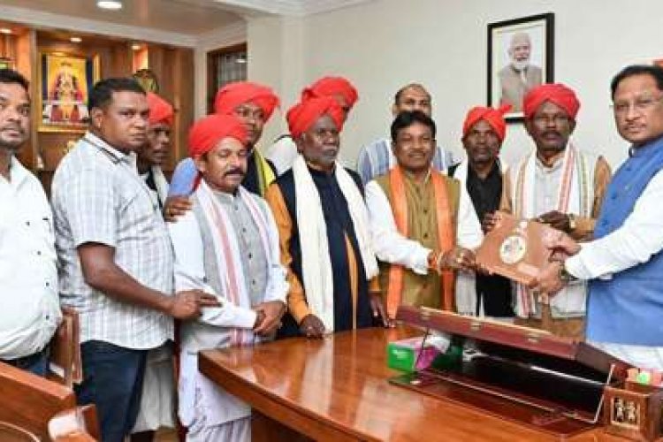 मुख्यमंत्री श्री विष्णु देव साय को बस्तर दशहरा कार्यक्रम में शामिल होने का मिला न्यौता.