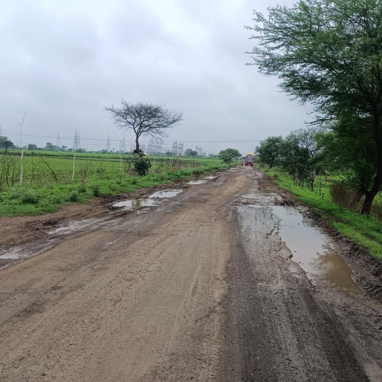 सरदारपुर विधानसभा की दो सड़कें बदहाल:कुक्षी और भोपावर मार्ग पर उखड़ा डामर, गड्ढों और धूल से परेशान वाहन चालक