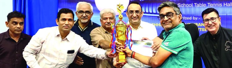 स्व. गुलाब चंद शर्मा स्मृति मास्टर्स रैंकिंग टेबल टेनिस स्पर्धा संपन्न