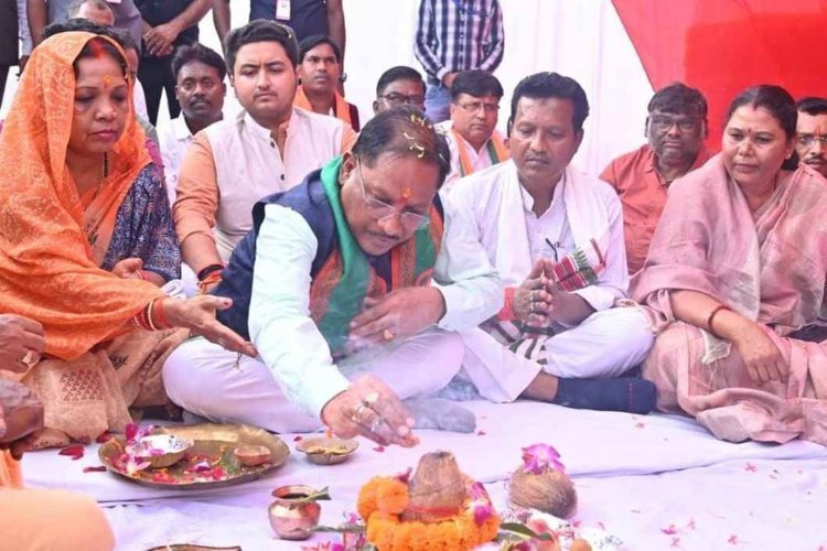 मुख्यमंत्री श्री विष्णु देव साय ने जशपुर जिले के फरसाबहार में 40.89 करोड़ के 13 कार्यों का किया लोकार्पण.