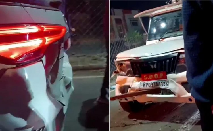 अशोकनगर में सिंधिया के काफिले की कारें टकराईं, एसडीओपी और तहसीलदार घायल; गाड़ियां भी क्षतिग्रस्त