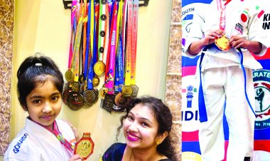 अखिल भारतीय राष्ट्रीय कराटे चैंपियनशिप में राजकुमार कॉलेज की त्विषा को स्वर्ण पदक