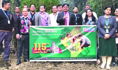 सेंट्रल बैंक ऑफ इंडिया ने 115वें स्थापना दिवस पर किया वॉकथन और पौधरोपण