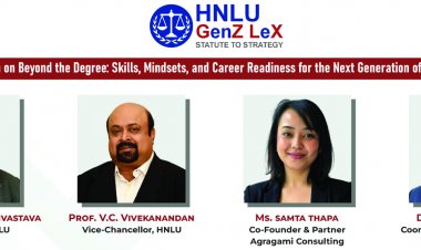 विधि शिक्षा और व्यावसायिक अभ्यास की दूरी घटाने एचएनएलयू ने लाया डिजिटल प्लेटफॉर्म